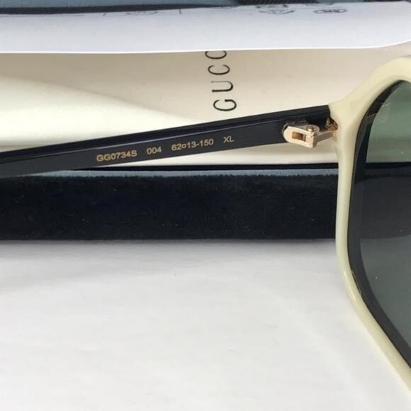 Gucci Gg0734s 004 Square Aviator Negro Acetato Original - Picture 9 of 9